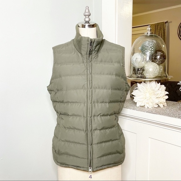 Eddie Bauer Green Goose Down Vest Jacket Waterproof Small - Picture 2 of 16